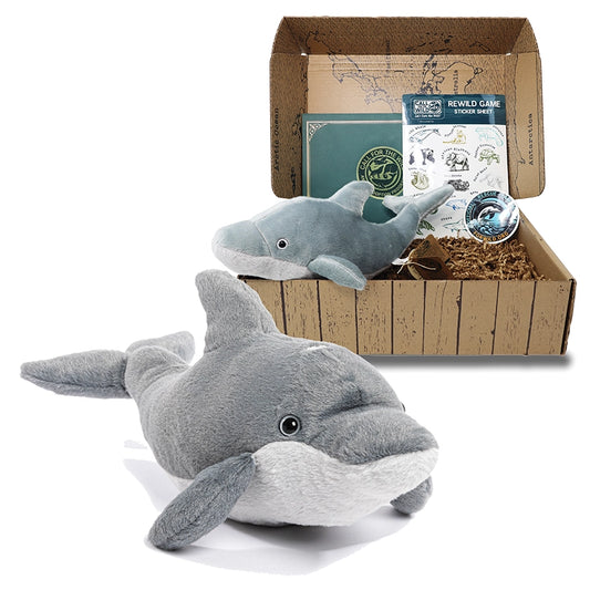 Dolphin Rescue Plush Adoption Box