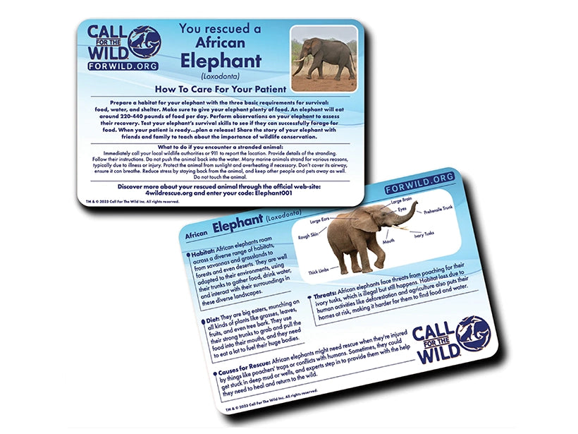 Elephant Rescue Plush Adoption Box