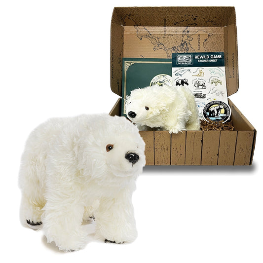 Polar Bear Rescue Plush Adoption Box