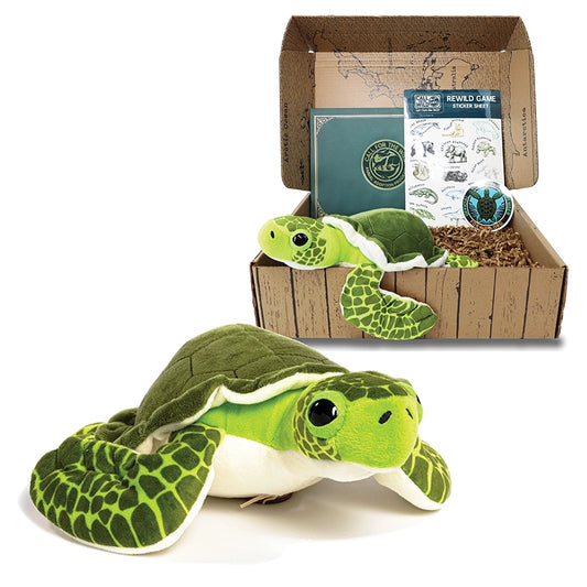 Sea Turtle Rescue Plush Adoption Box