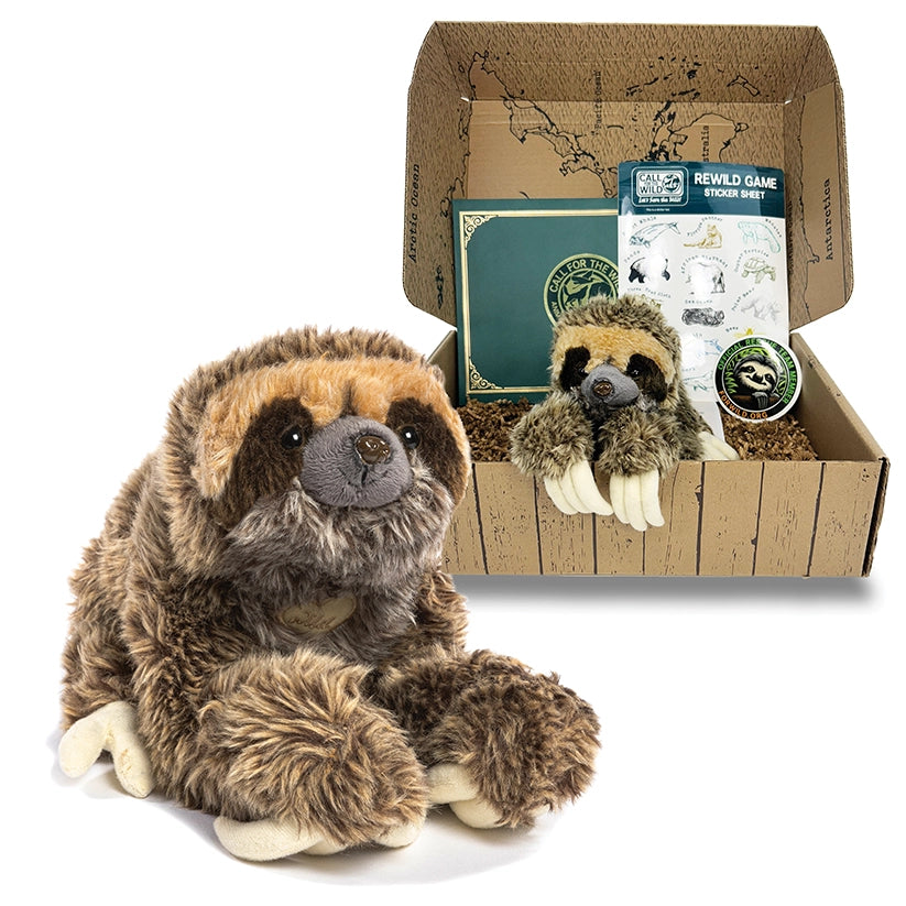 Sloth Rescue Plush Adoption Box