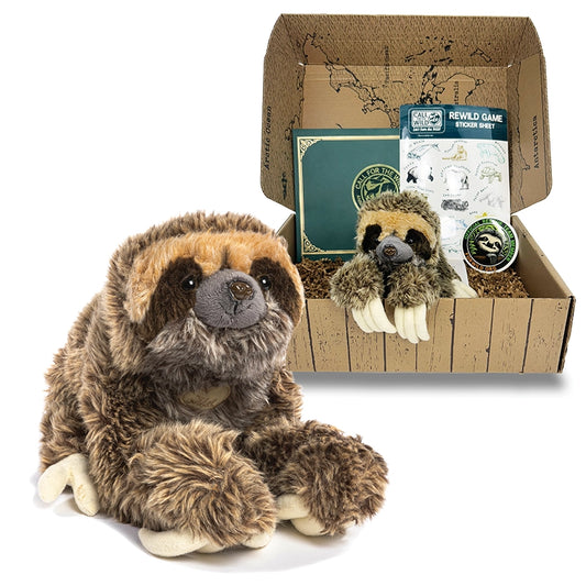 Sloth Rescue Plush Adoption Box