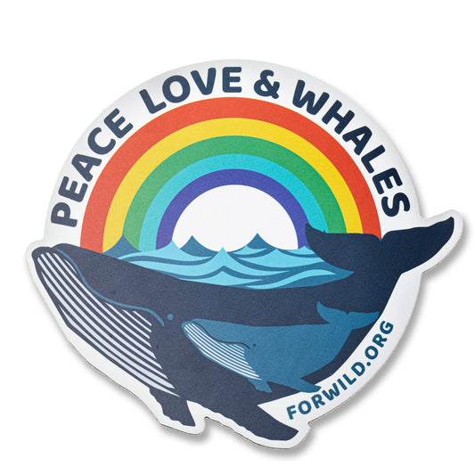 Car Magnet - Peace Love Whales