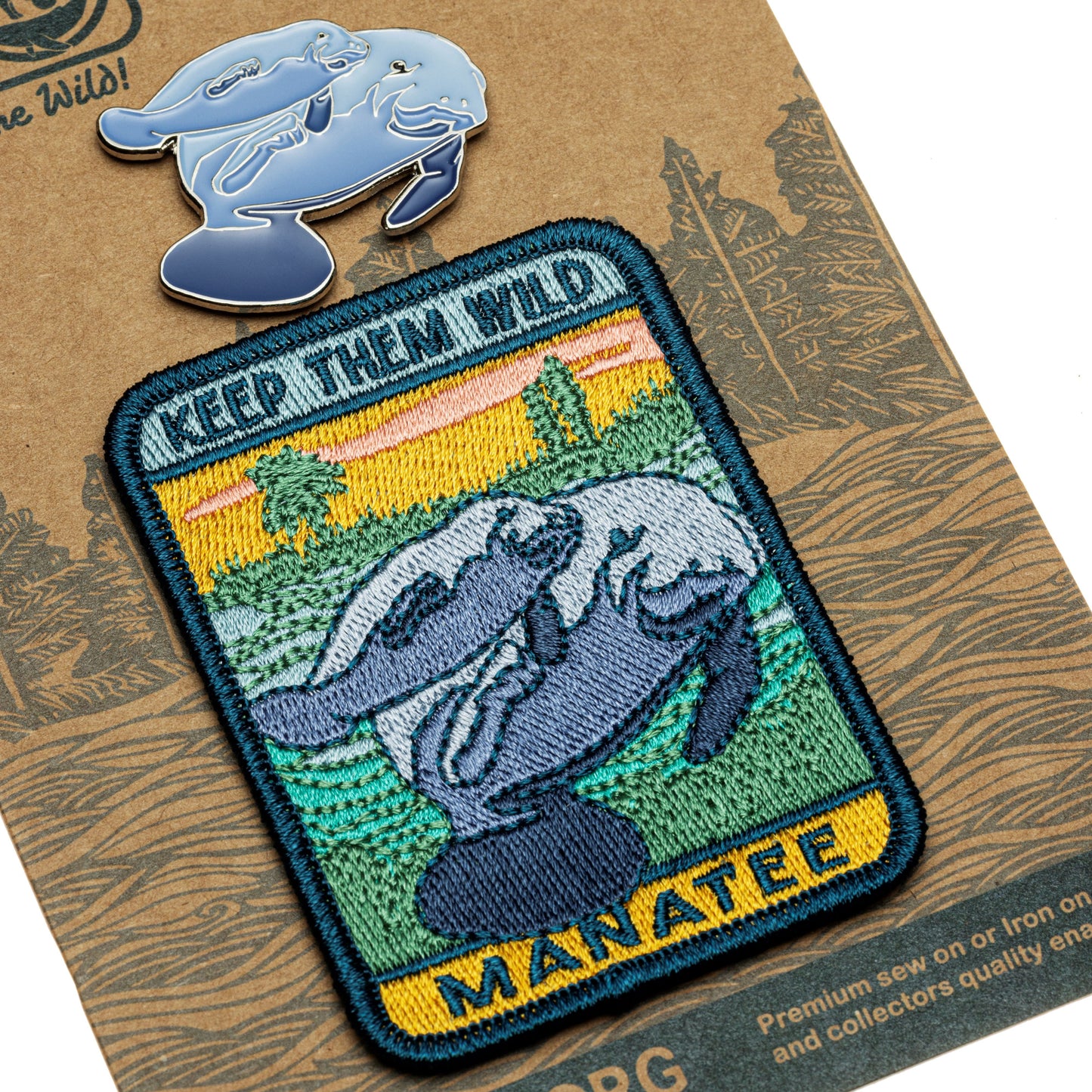 Patch Pin Set - Manatee